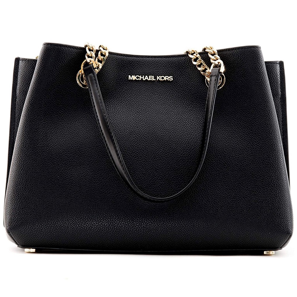 🌻 MICHAEL KORS 🌻 BLACK TEAGEN LARGE SATCHEL